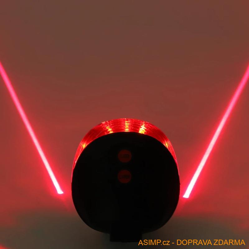 Zadní LED světlo na kolo / A-001115 / DOPRAVA ZDARMA