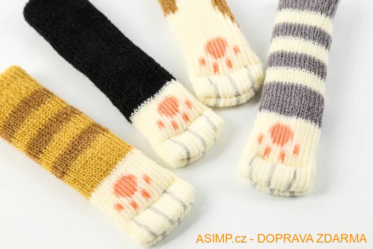 Ochranné ponožky na nohy od židle (4 ks) / A-000441 / DOPRAVA ZDARMA