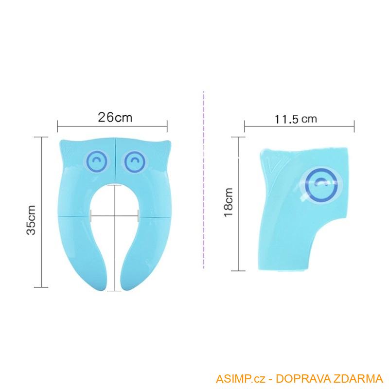 Skládací dětské WC sedátko / A-000157a / DOPRAVA ZDARMA