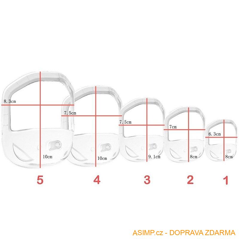 Šablona pro tvarování vousů (5 ks) / A-000639 / DOPRAVA ZDARMA