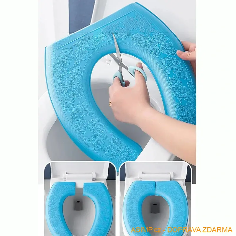 Potah na záchodové prkénko (modrá) / A-000211 / DOPRAVA ZDARMA