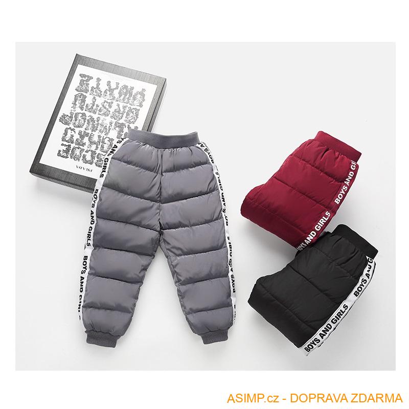 Dětské zateplené kalhoty / A-000600