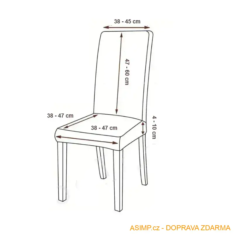 Strečový potah na židli / A-000928 / DOPRAVA ZDARMA