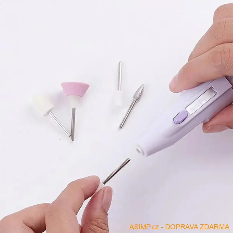 Elektrický pilník na nehty (sada 5 v 1) / A-001051 / DOPRAVA ZDARMA