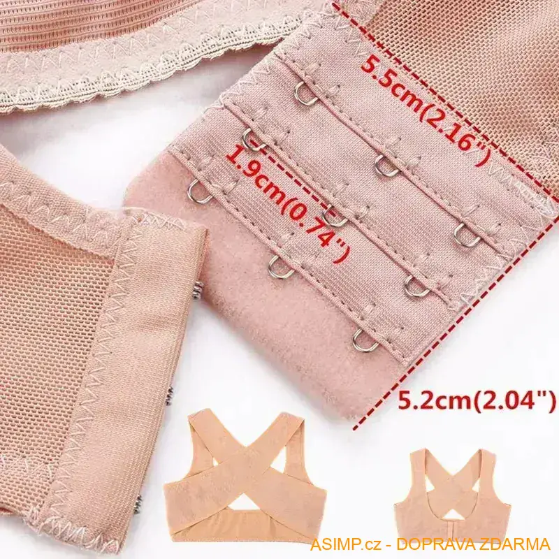 Nastavitelný korektor zad (černá - M) / A-001360 / DOPRAVA ZDARMA