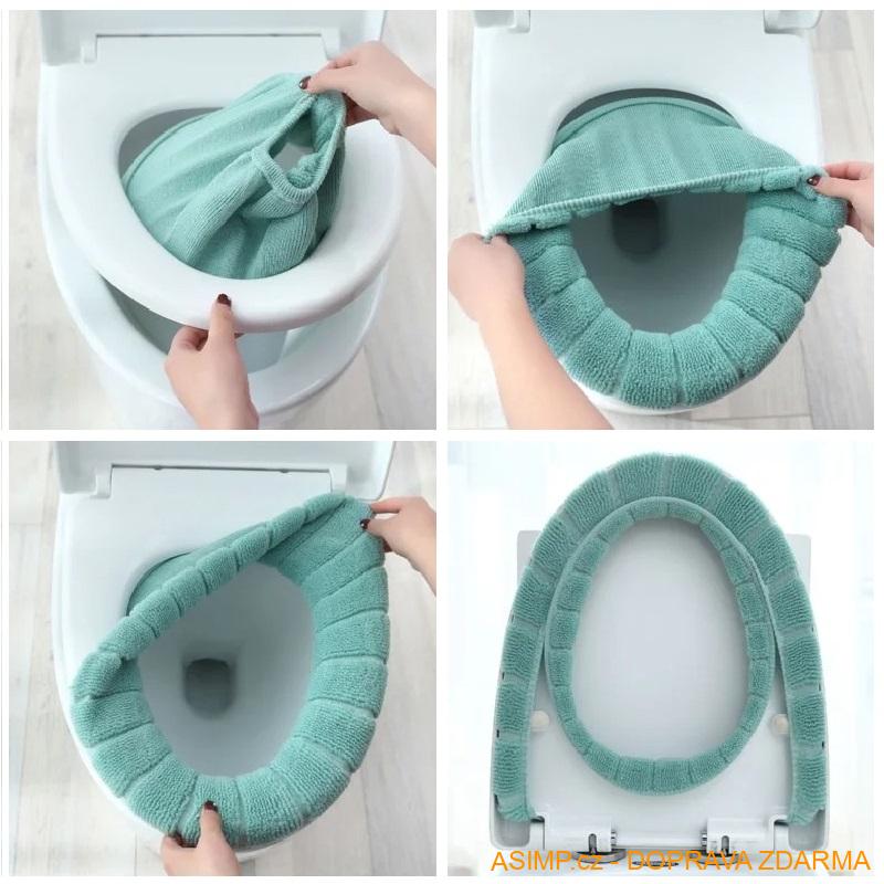 Potah na záchodové sedátko (barva zelená) / A-001424 / DOPRAVA ZDARMA