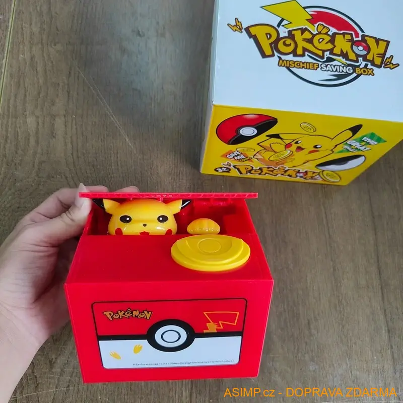 Elektronická kasička - Pokémon zloděj / A-001482 / DOPRAVA ZDARMA