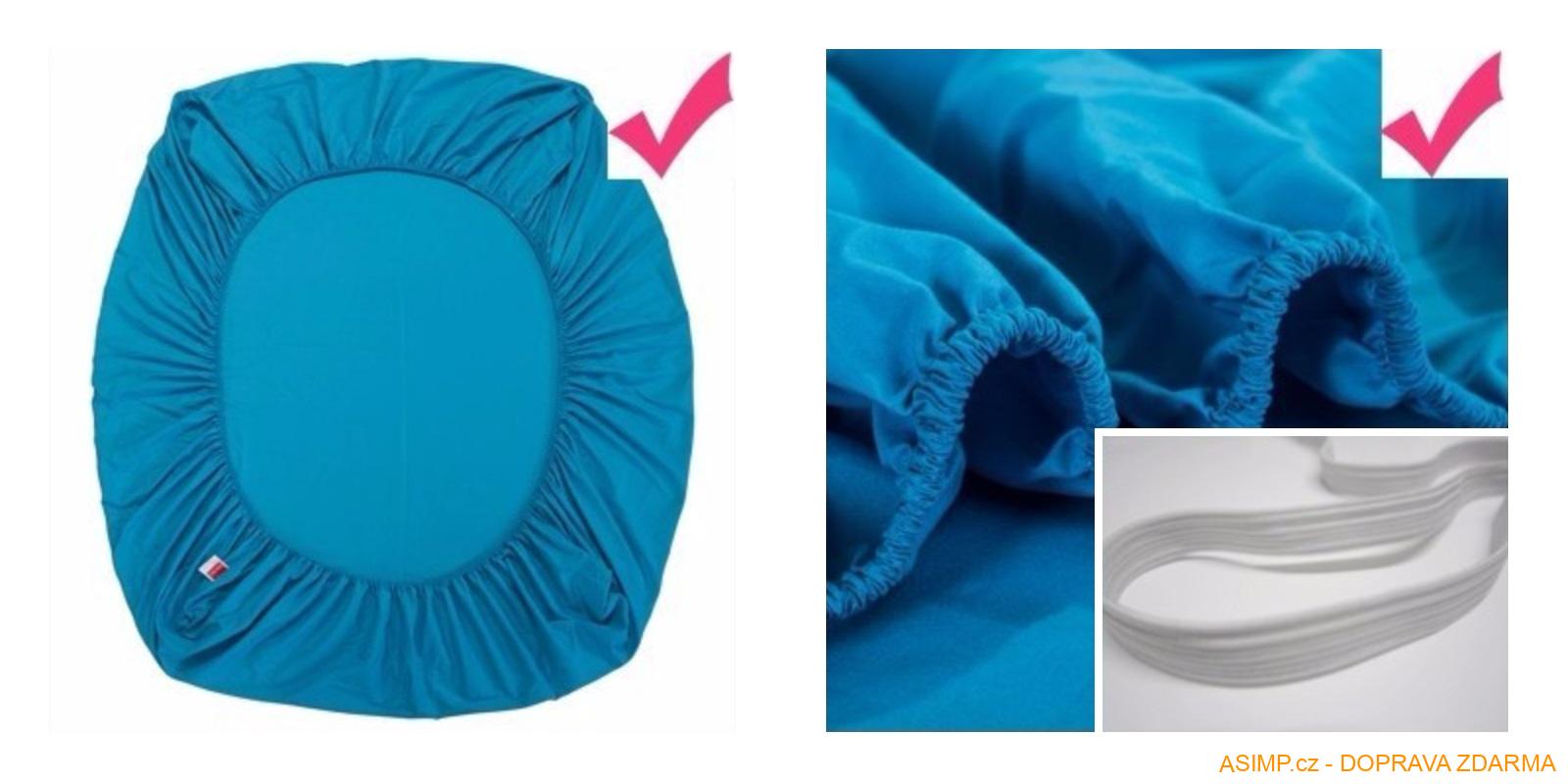 Prostěradlo s elastickým páskem / A-001708f