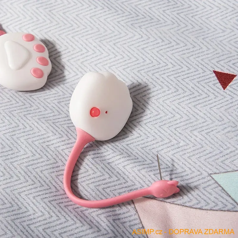 Upevňovací klipy na prostěradlo & přikrývku - Kočičí tlapky (4 ks - růžová) / A-004114 / DOPRAVA ZDARMA