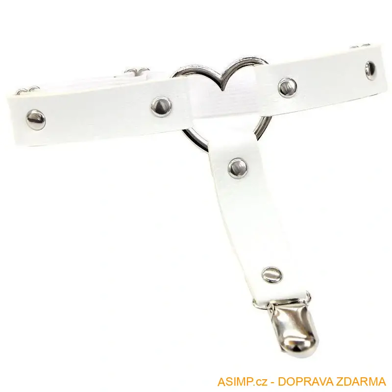 Podvazek - Srdíčko (barva světle modrá) / A-004156 / DOPRAVA ZDARMA