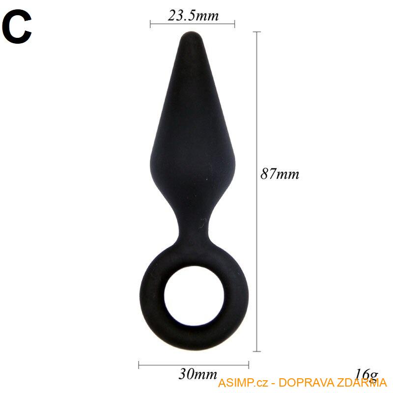 Anální silikonový kolík / A-002256 / DOPRAVA ZDARMA
