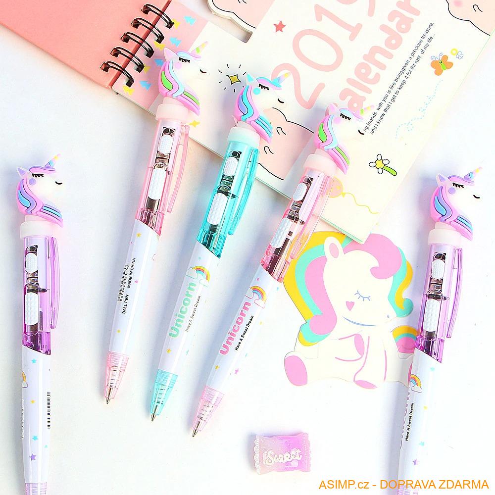 Svítící propiska - Jednorožec (1 ks) / A-002012a / DOPRAVA ZDARMA