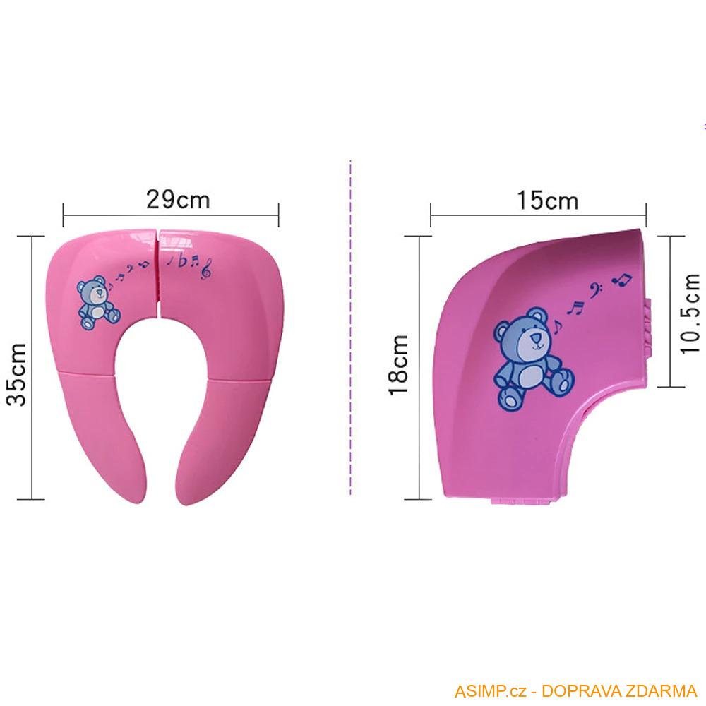 Skládací dětské WC sedátko / A-000157c / DOPRAVA ZDARMA