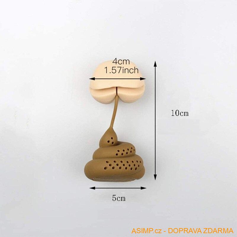 Funny sítko na čaj - Hovínko / A-003056 / DOPRAVA ZDARMA