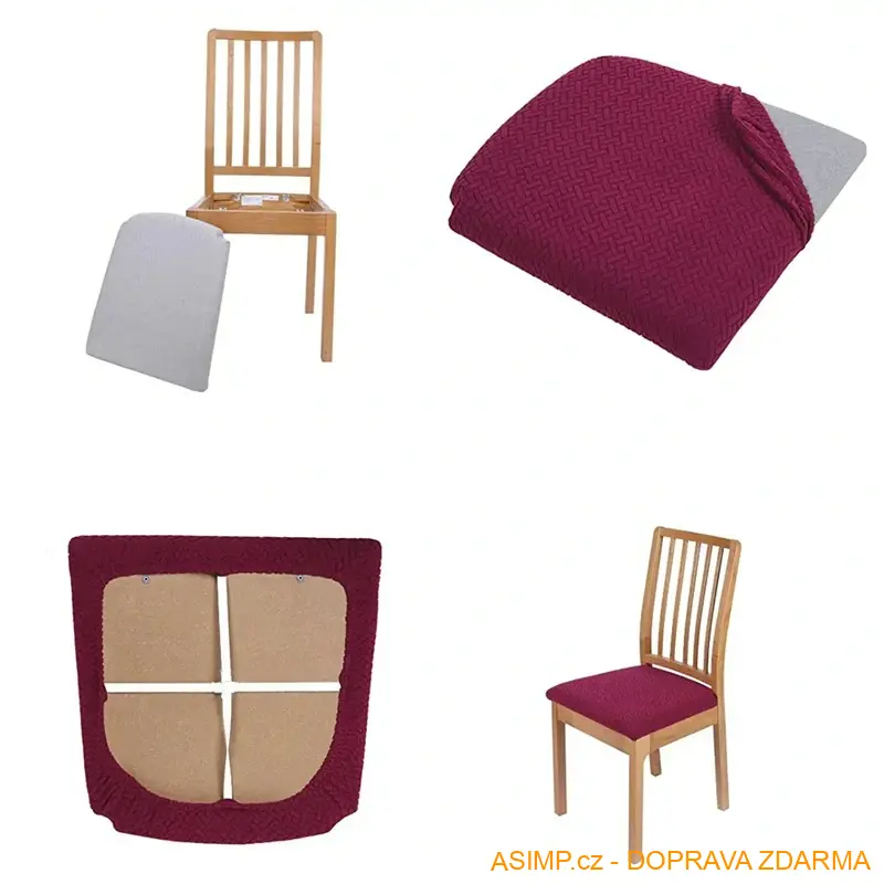 Potah na židli - podsedák (barva tmavě šedá) / A-003146 / DOPRAVA ZDARMA