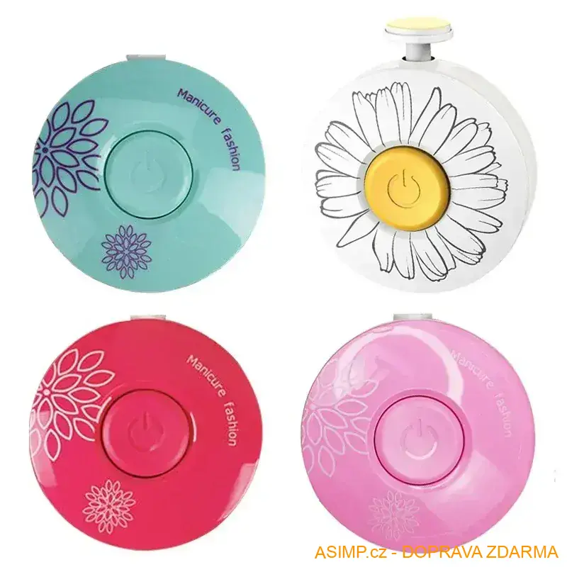 Elektrický brusný zastřihovač dětských nehtů (červená) / A-003237 / DOPRAVA ZDARMA