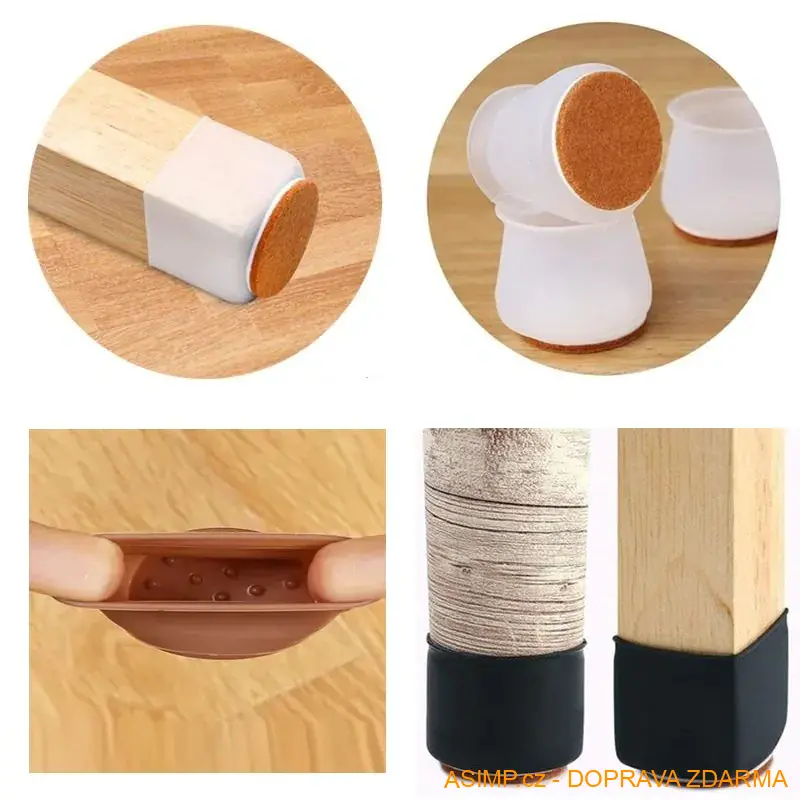 Ochranné návleky na nohy židle (16 ks) / A-002004 / DOPRAVA ZDARMA