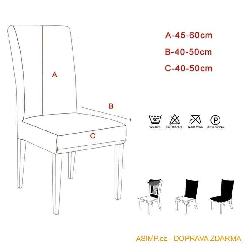 Potah na židli (E) / A-001387 / DOPRAVA ZDARMA