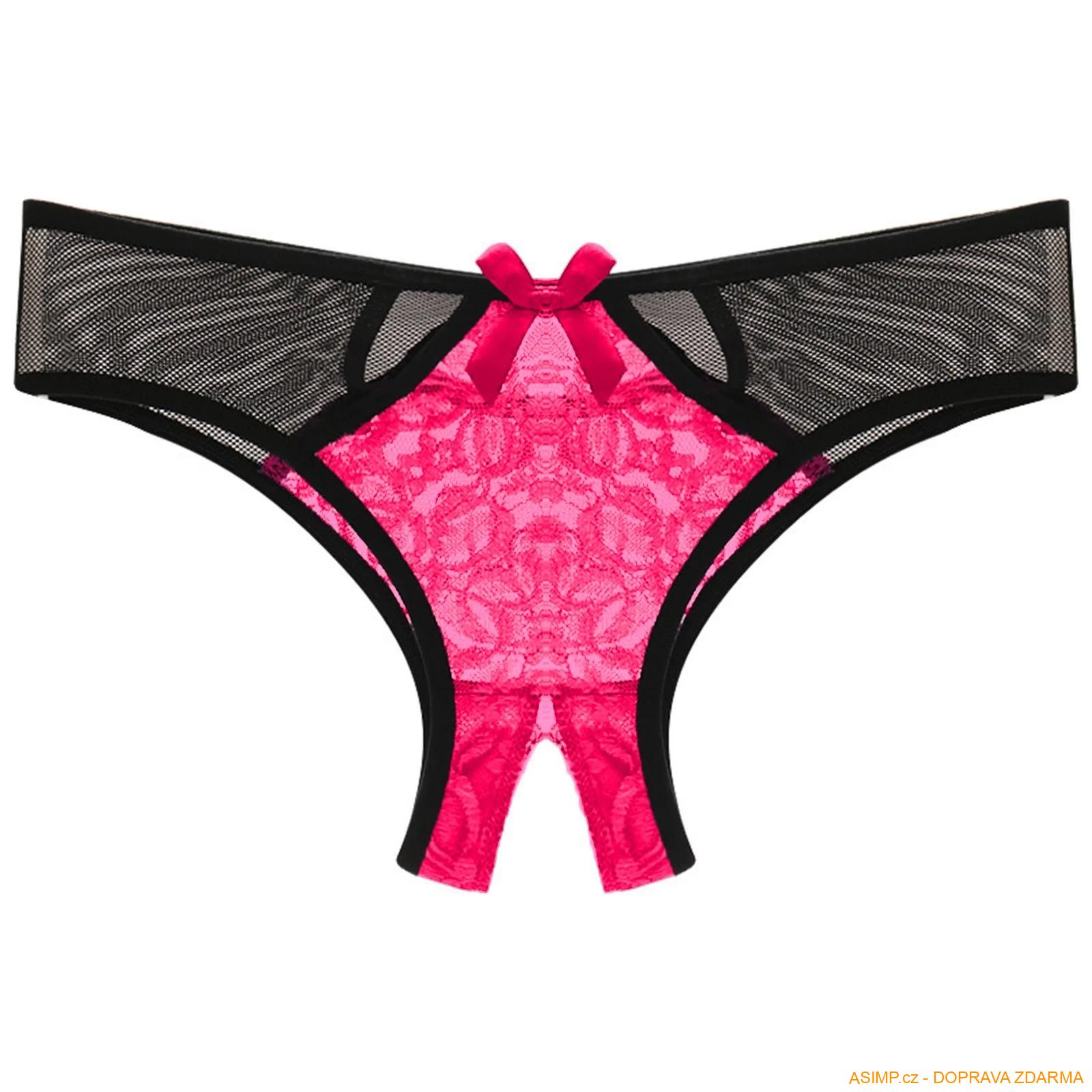 Dámské erotické kalhotky (barva světle růžová) / A-003122 / DOPRAVA ZDARMA