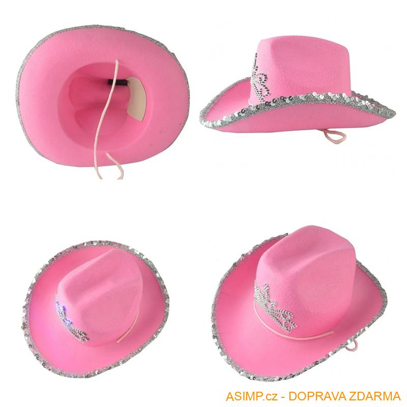 Dámský kovbojský klobouk (varianta B) / A-004174 / DOPRAVA ZDARMA