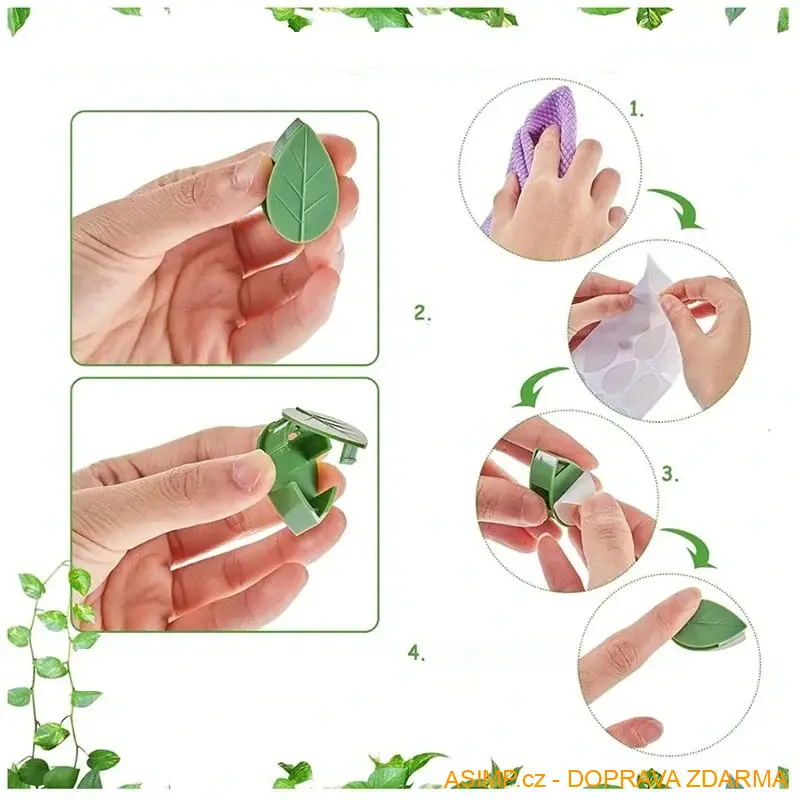 Samolepicí držáky popínavých rostlin (10 ks) / A-004083 / DOPRAVA ZDARMA