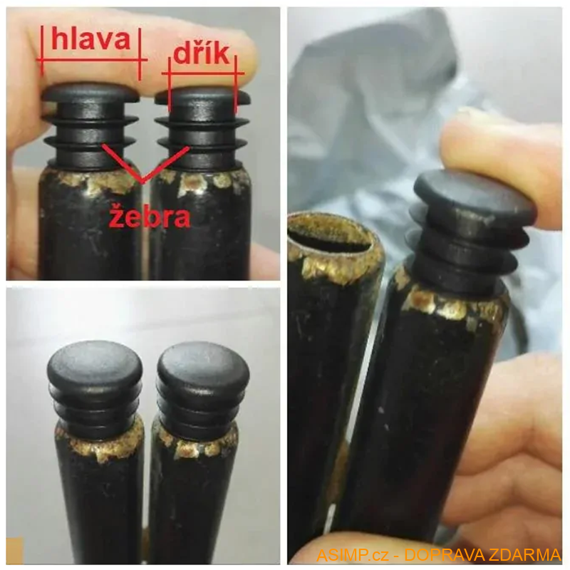 Ochranné špunty na židle (kruhové - 10 ks - 16 mm) / A-003117 / DOPRAVA ZDARMA