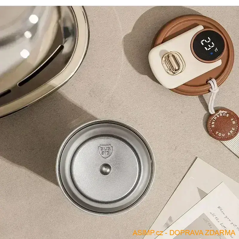 Termohrnek s dotykovým ukazatelem teploty (E) / A-003141 / DOPRAVA ZDARMA