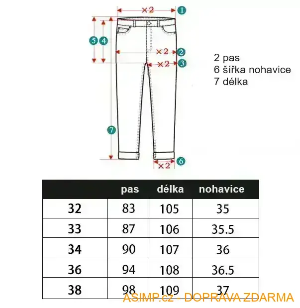 Pánské kalhoty - Jeansy / A-003196