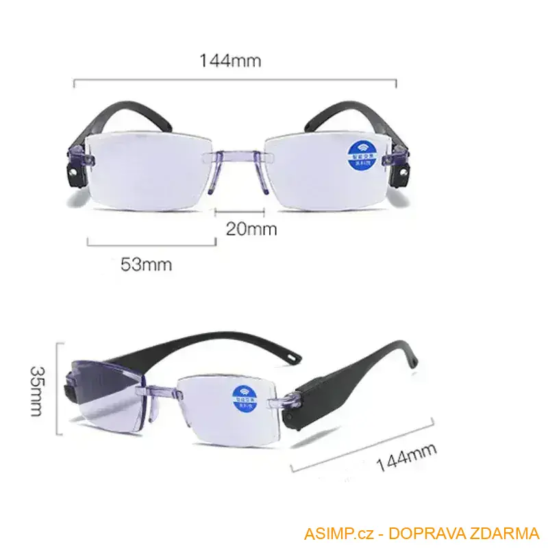LED brýle na čtení s ochranou proti modrému světlu / A-004169 / DOPRAVA ZDARMA