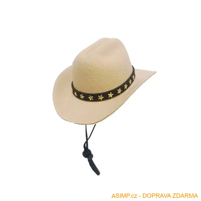 Britská čepice - klobouk pro domácího mazlíčka (barva černá) / A-004164 / DOPRAVA ZDARMA