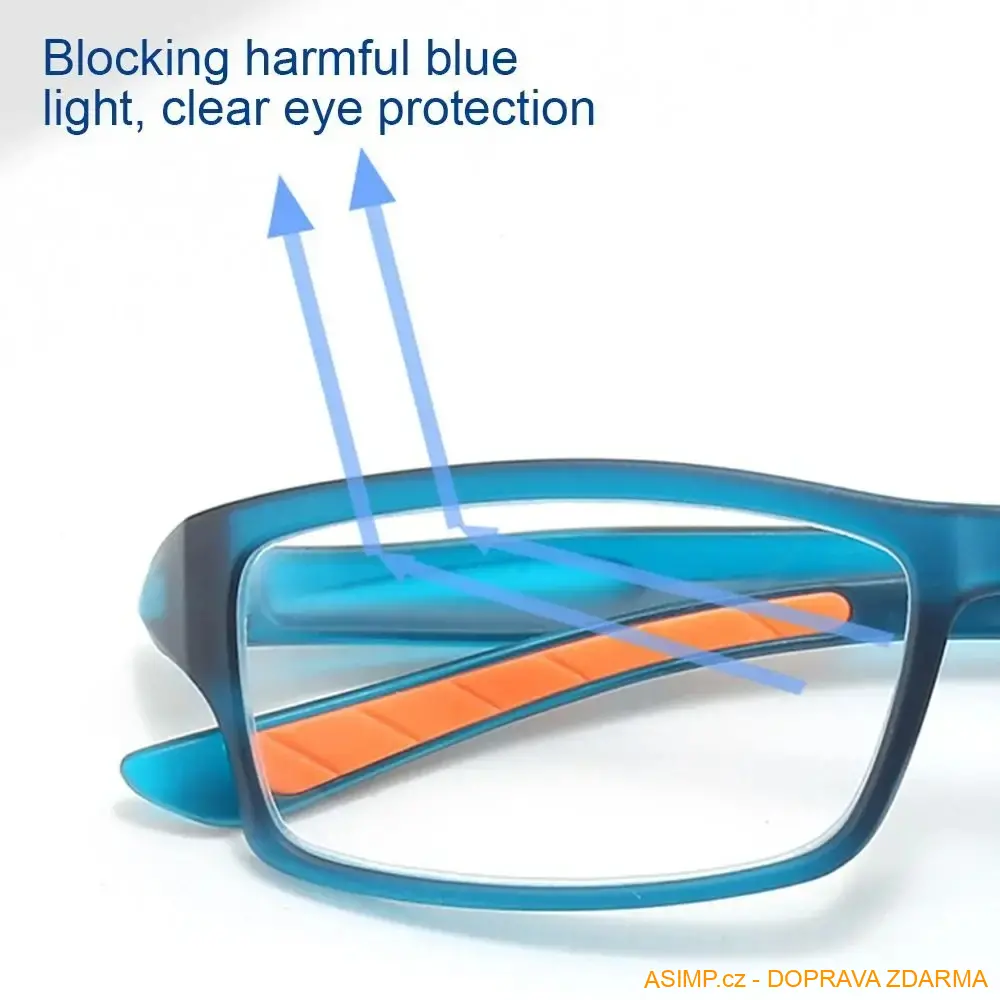 Unisex dioptrické brýle (barva oranžová - počet dioptrií 4) / A-004150 / DOPRAVA ZDARMA