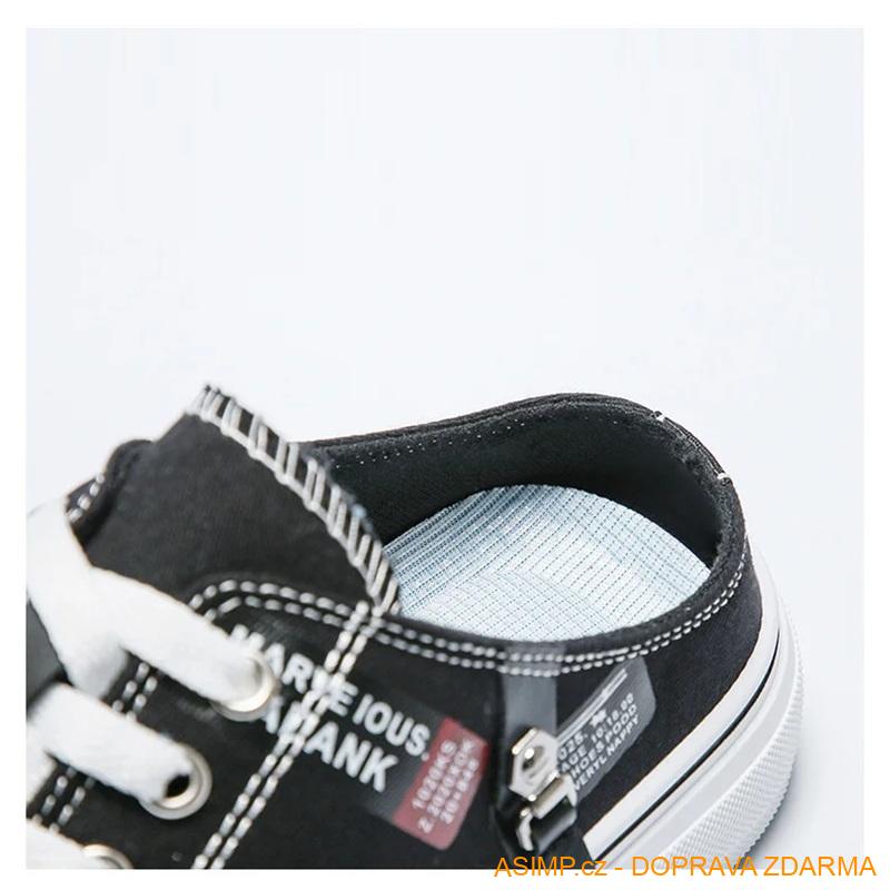 Pánské tenisky - pantofle (modrá / 40) / A-004175 / DOPRAVA ZDARMA