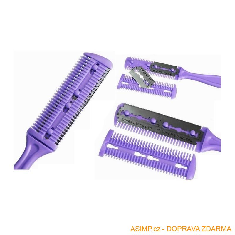 Žiletkový hřeben - Trimmer (barva modrá) / A-000412 / DOPRAVA ZDARMA