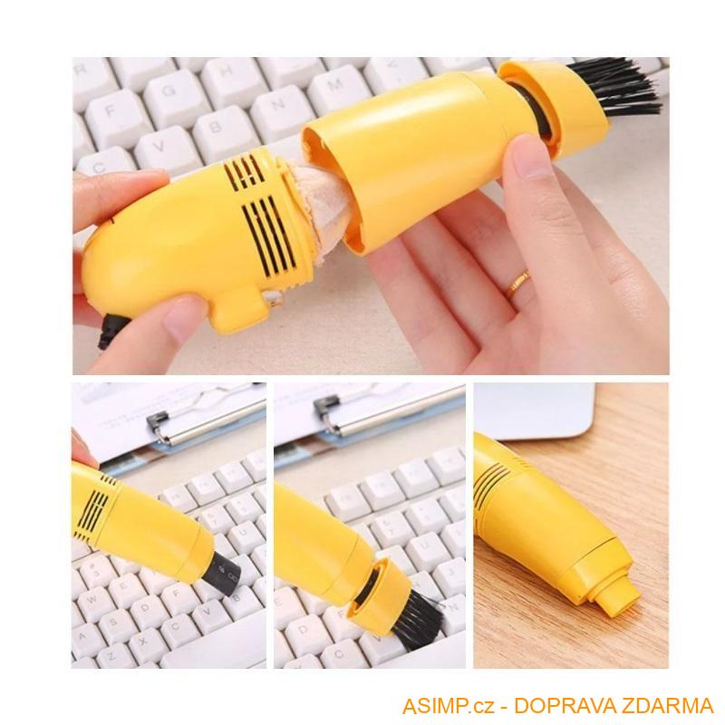 Mini vysavač klávesnice (USB) - zelená / A-001351 / DOPRAVA ZDARMA