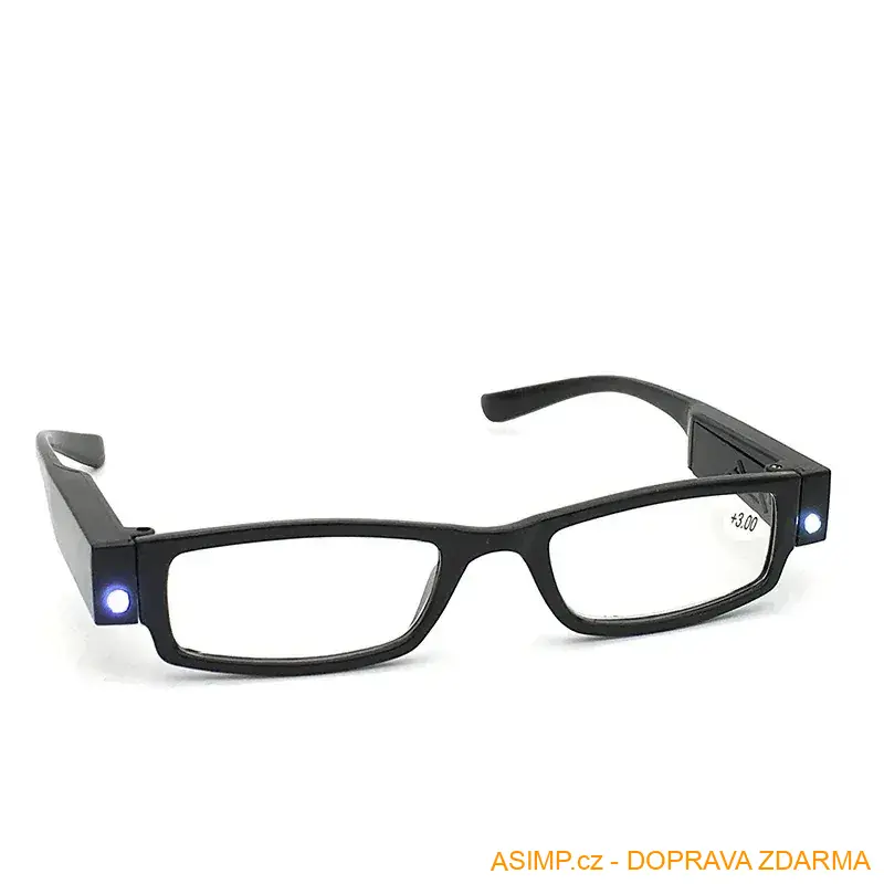 Dioptrické brýle s LED osvětlením / A-000223a3 / DOPRAVA ZDARMA