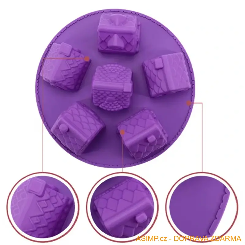 Silikonová vánoční forma na dort - Vesnička / A-004050 / DOPRAVA ZDARMA