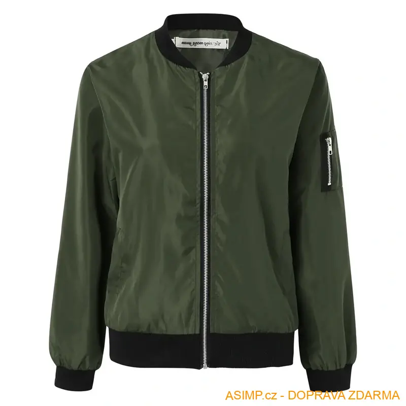 Dámská bunda - bomber (černá - M) / A-004064 / DOPRAVA ZDARMA