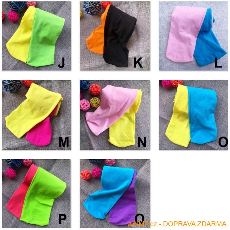 Dětské dvoubarevné punčocháče / A-001525m / DOPRAVA ZDARMA