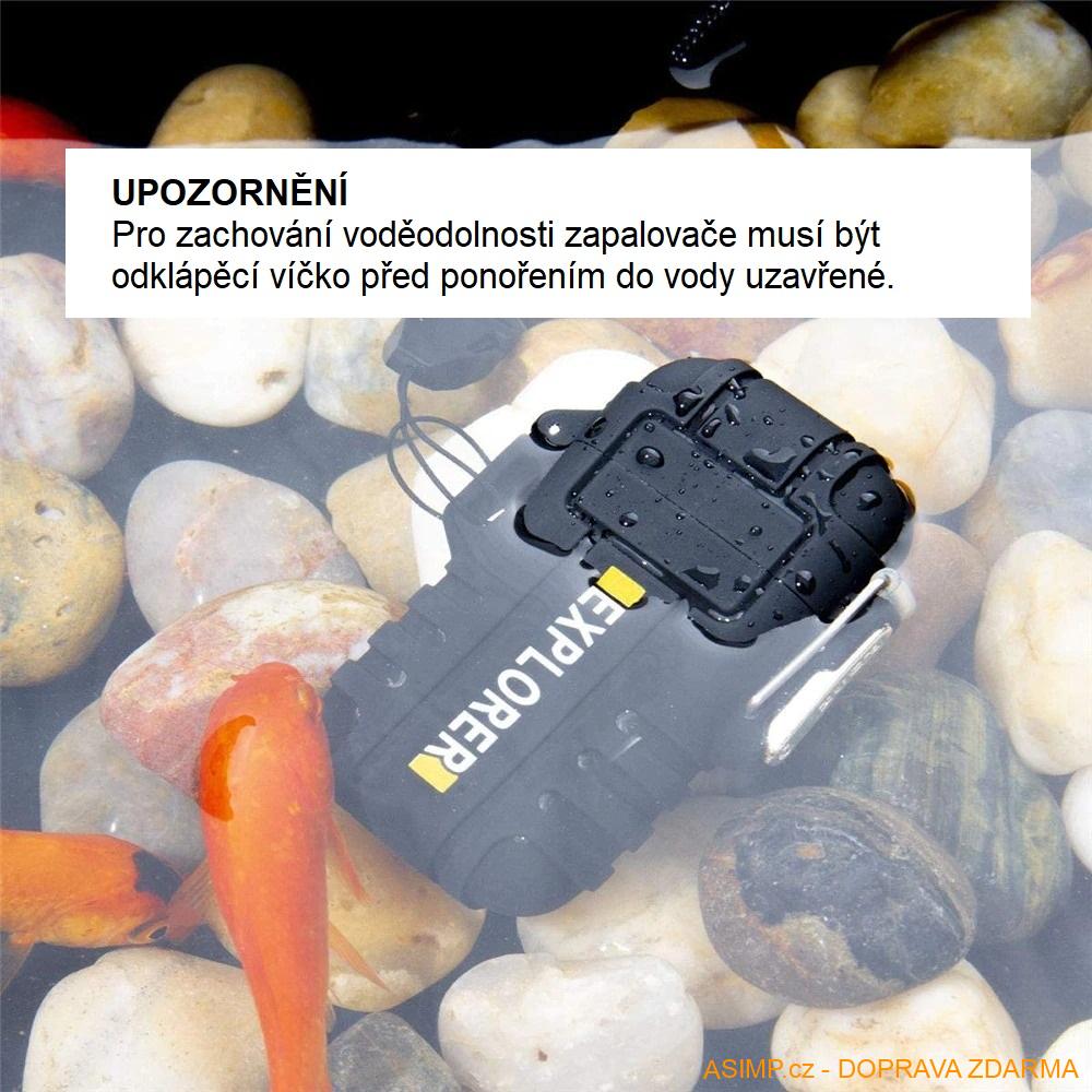 Plazmový USB zapalovač s dvojitým obloukem / A-000724 / DOPRAVA ZDARMA
