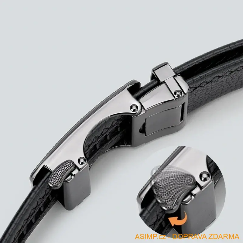 Pánský nastavitelný kožený pásek (varianta K - délka 130 cm) / A-004120 / DOPRAVA ZDARMA