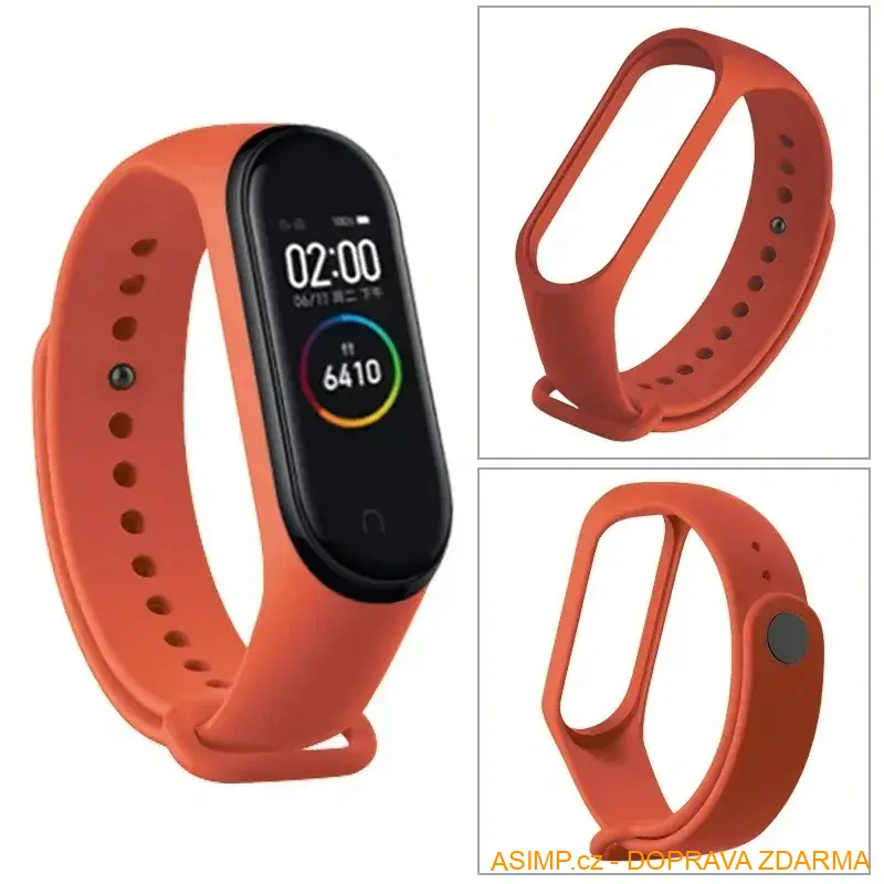 Silikonový náramek - pásek k hodinkám (Mi Band 4) / A-001575 / DOPRAVA ZDARMA