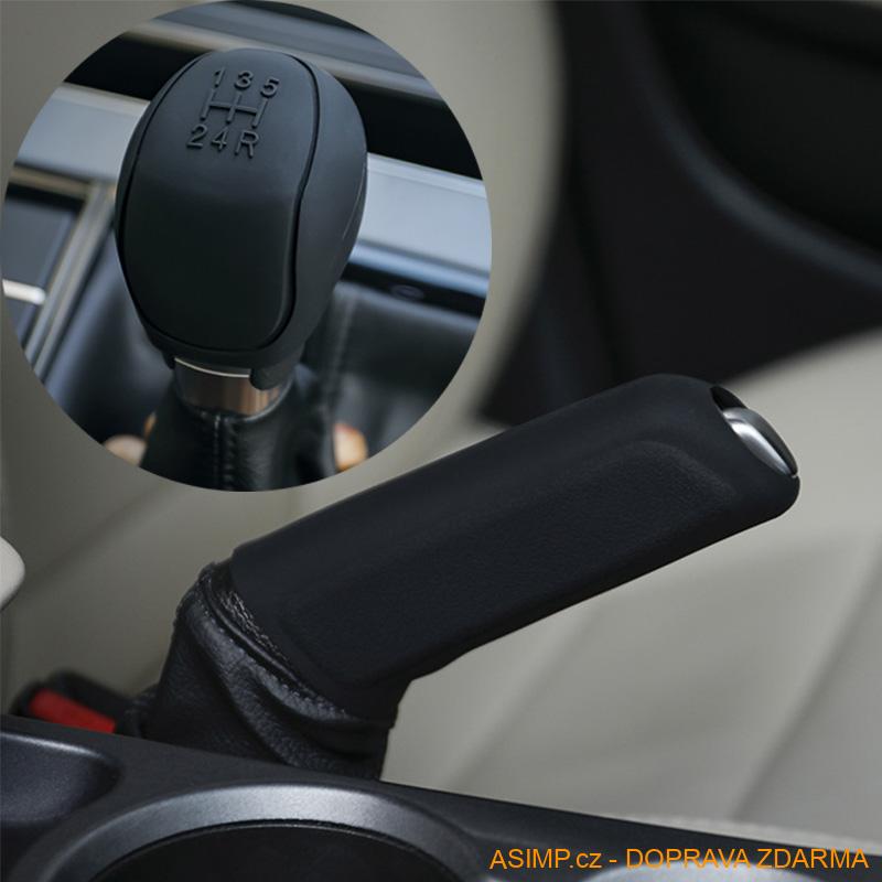 Silikonový kryt - potah na řadicí páku a ruční brzdu (modrá) / A-001196 / DOPRAVA ZDARMA