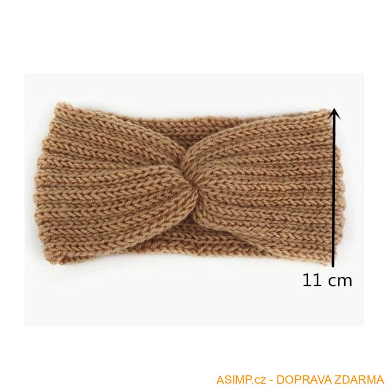 Pletená čelenka pro ženy a dívky / A-001920 / DOPRAVA ZDARMA