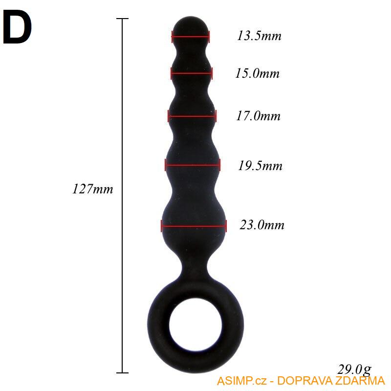 Anální silikonový kolík / A-002256 / DOPRAVA ZDARMA