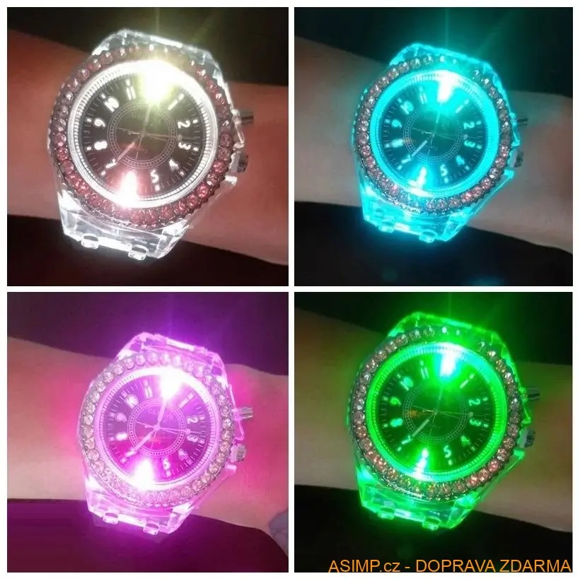 Unisex svíticí hodinky (zelená) / A-003011 / DOPRAVA ZDARMA