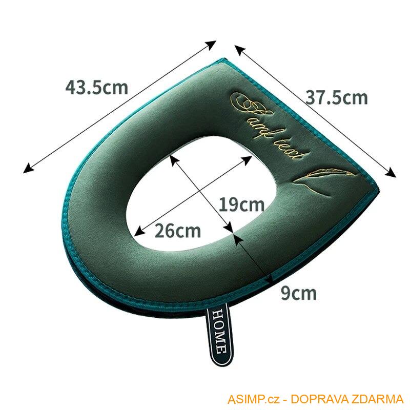 Potah se zipem na záchodové prkénko / A-002198 / DOPRAVA ZDARMA