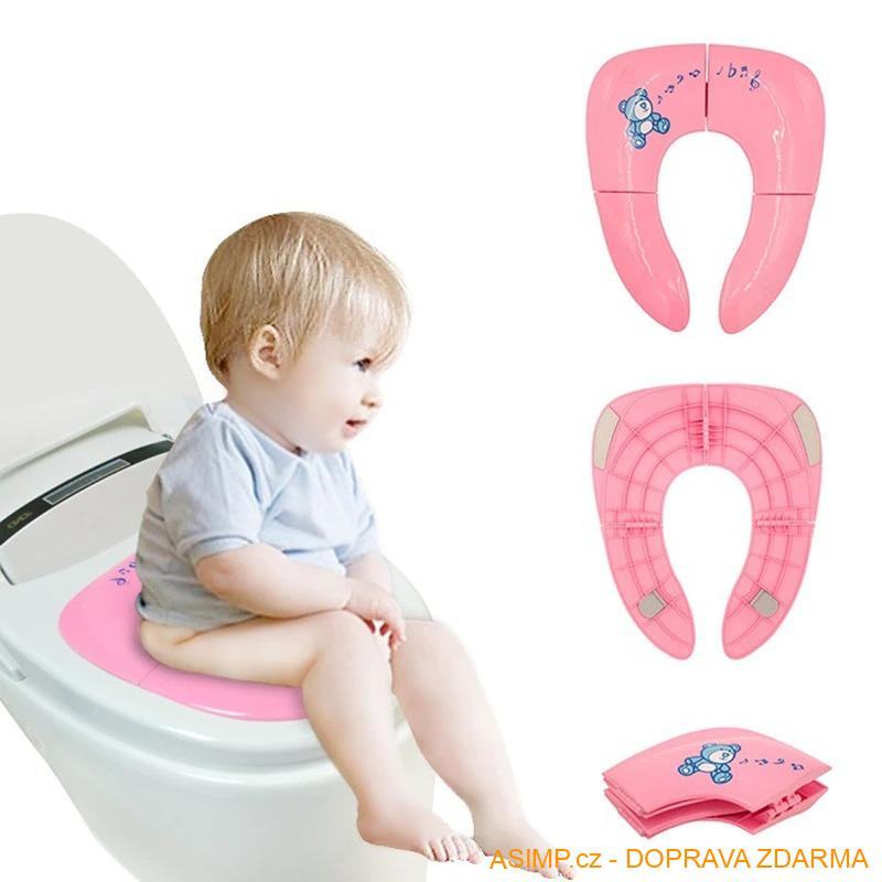 Skládací dětské WC sedátko / A-000157c / DOPRAVA ZDARMA