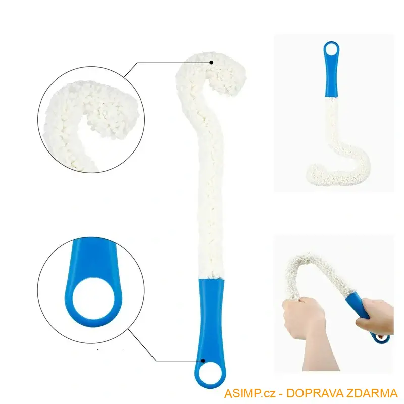 Flexibilní pěnový kartáč na mytí sklenic / A-002226 / DOPRAVA ZDARMA