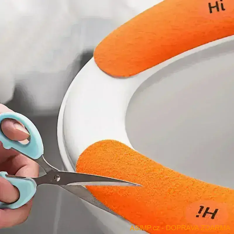 Omyvatelný potah na záchodové prkénko (oranžová) / A-002269 / DOPRAVA ZDARMA