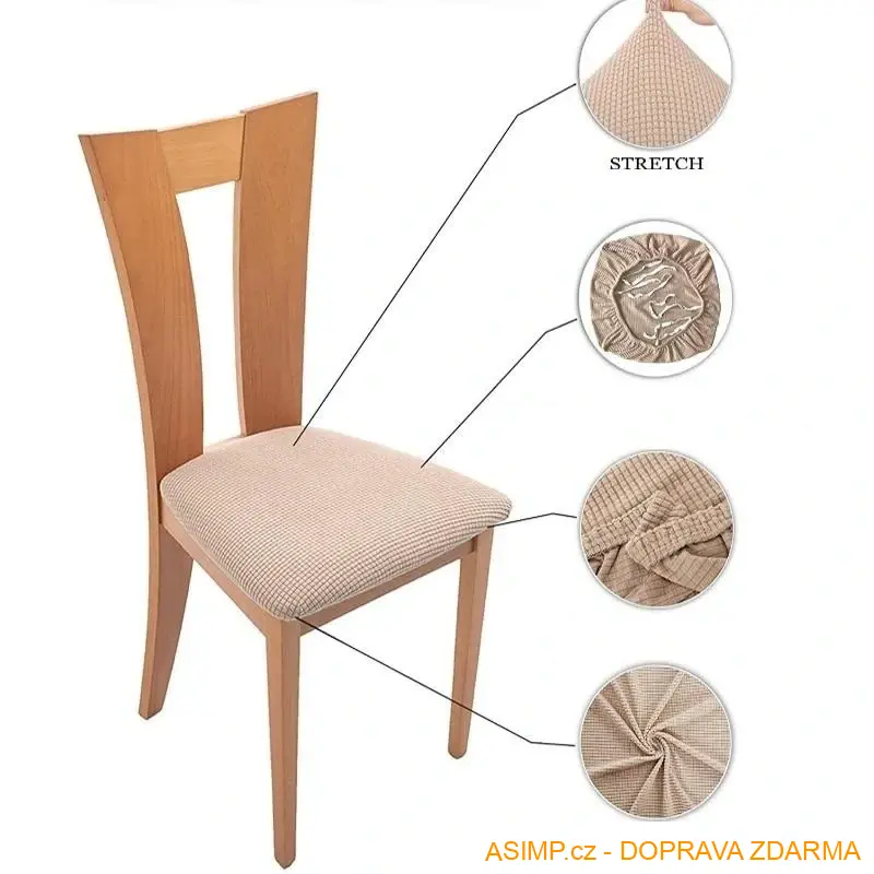 Voděodolný potah na židli - podsedák (barva vínová) / A-004115 / DOPRAVA ZDARMA